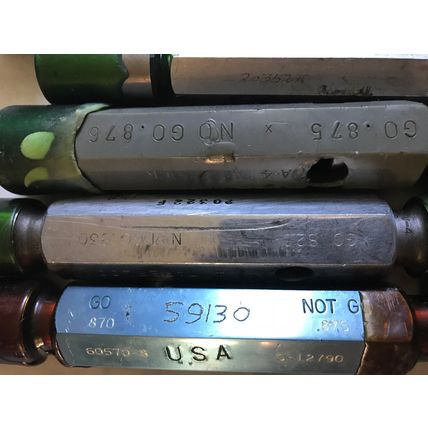 LOT PLUG GAGE GO NOGO VAN KEUREN 885,895,875,876,870,875,8759,8763,820,89  0,ES