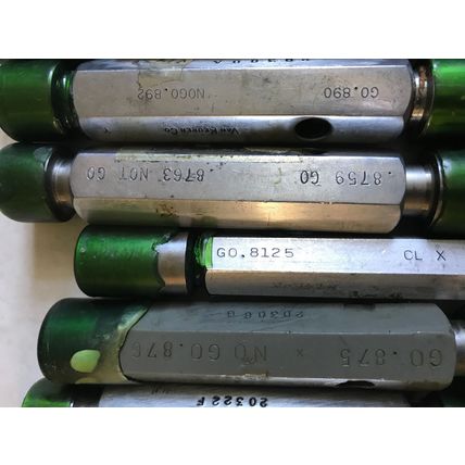 LOT PLUG GAGE GO NOGO VAN KEUREN 885,895,875,876,870,875,8759,8763,820,89  0,ES