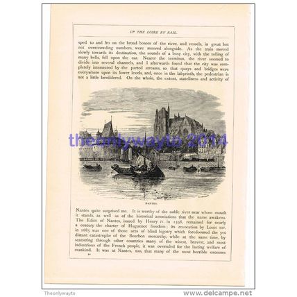 Nantes, France, Book Illustration (Print), 1880