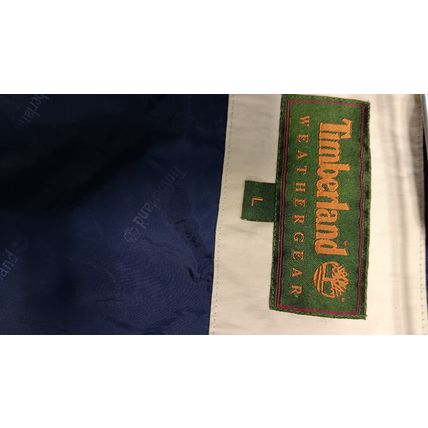 Vintage Timberland Men's Large Weathergear Khaki Bomber Jacket Outdoor Clothing