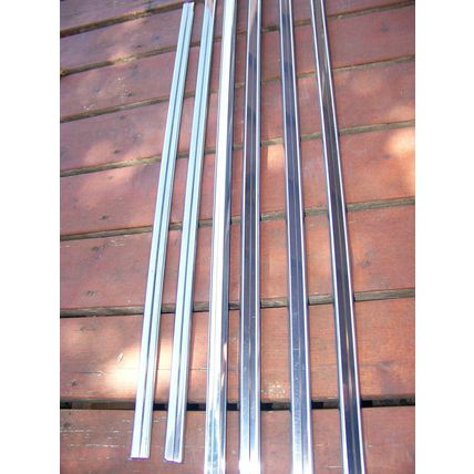 1965 CHRYSLER NEW YORKER 2D HT UPPER BODY SIDE TRIM OEM 6 PCS TWO DOOR HARD TOP