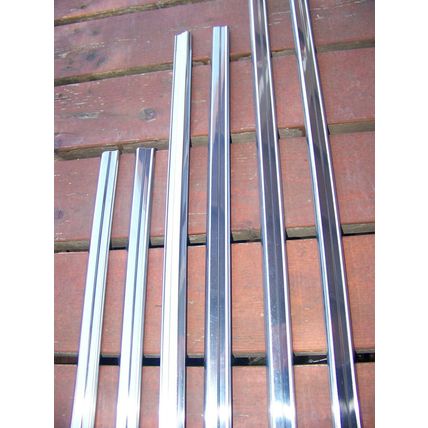 1965 CHRYSLER NEW YORKER 2D HT UPPER BODY SIDE TRIM OEM 6 PCS TWO DOOR HARD TOP