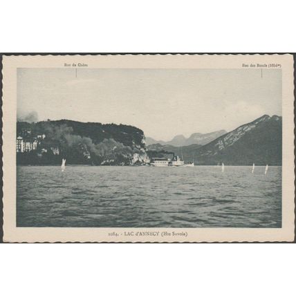 Roc de Chère et Roc des Bœufs, Lac d'Annecy, c.1920s - Fauraz CPA