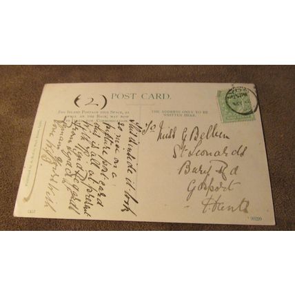 1907 fr Butler Postcard - Lydd Church interior - Romney Marsh, Kent