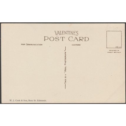 The Cathedral, Bury St Edmunds, Suffolk, 1929 - WJ Cook & Son RP Postcard