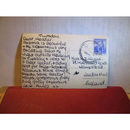 OETZ MIT ACHERKOGL, AUSTRIA used vintage postcard RP 1961 pm =