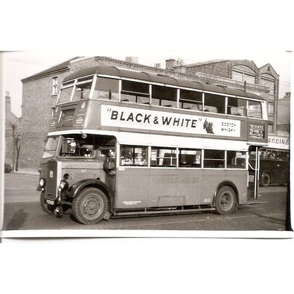 Black & White Photograph of London Transport - FXT 425