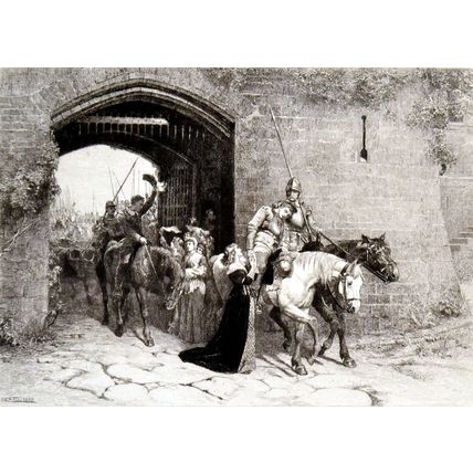 SWEETHEARTS AND WIVES 1893 Samuel Edmund Waller - Charles Oliver Murray ETCHING
