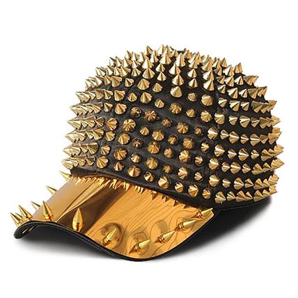 Punk Full Pointed Rivet Baseball Personality Hip-hop Street Dance Cap