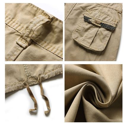 Mens Cargo Combat Shorts Summer Chino Casual Army Work Knee Length Pants