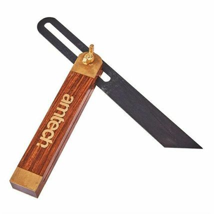 9" Wooden Sliding Bevel Gauge Hardwood Wokers Angle Finder Steel Blade