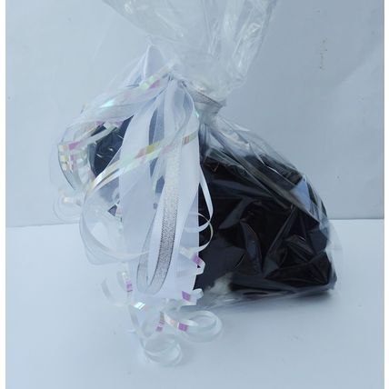 Black Cat hand made cuddly 12" Toy Cat With Collar And Engraved Tag Gift Wrapped