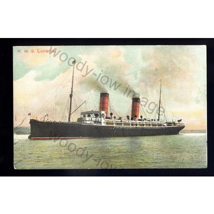 LS2527 - Cunard Liner - Lucania - postcard