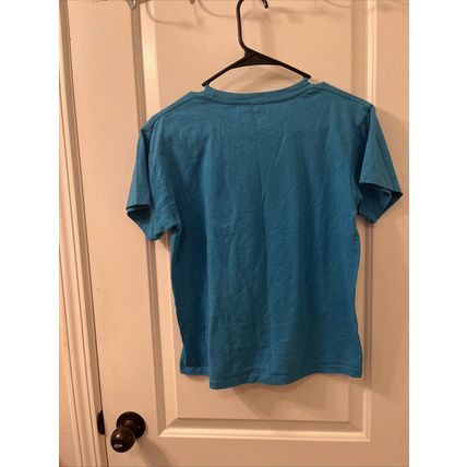 Hybrid Apparel Boys Short Sleeve T-Shirt Graphic Bear-Rito Size M Blue