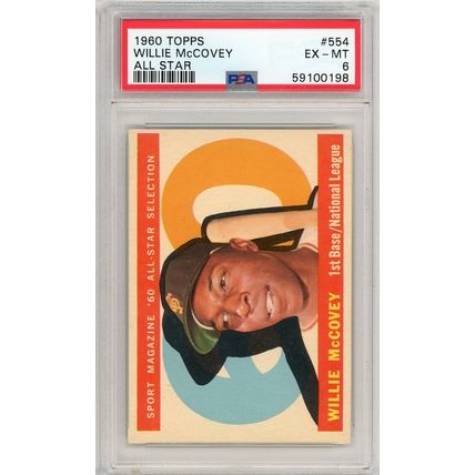 1960 Topps Willie McCovey All-Star #554 PSA 6 P1380