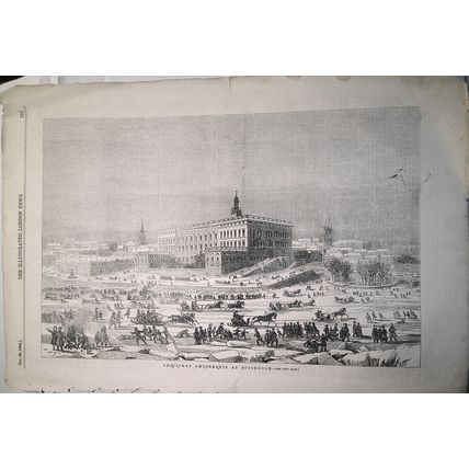 Christmas Amusements at Stockholm - Illustrated London News, Dec. 29, 1855