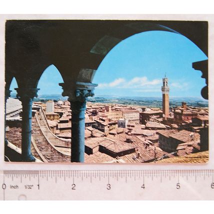 1970 postcard Siena - Panorama from the Cathedral
