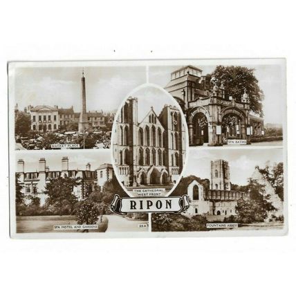 Ripon, Yorkshire, Multiview RP Postcard.