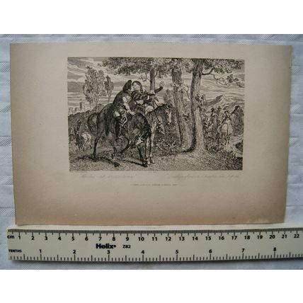 1836 engraving: Wiles at brose-time - George Cruikshank