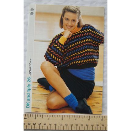 1987 boxy sweater with polo neck, DK, 81-96 cm