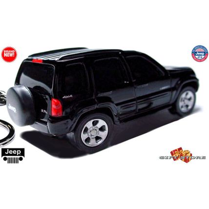 VERY RARE KEYCHAIN BLACK JEEP LIBERTY