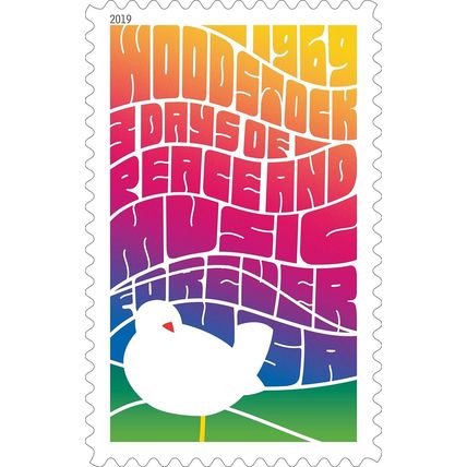 Woodstock - 50th Anniversary of Woodstock - 20 Current Rate Stamps Scott 5409a