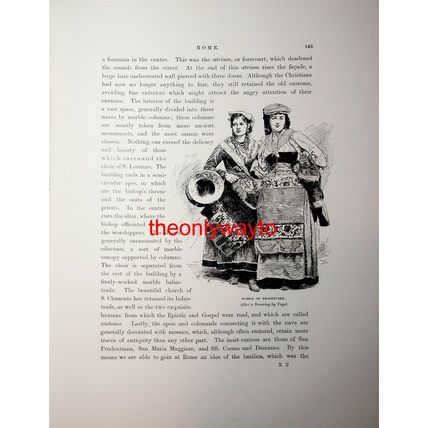 Women Of The Trastevere, Rome, Italy, Book Illustration (Print), 1892