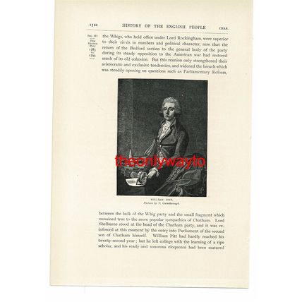 William Pitt, Book Illustration (Print), 1903