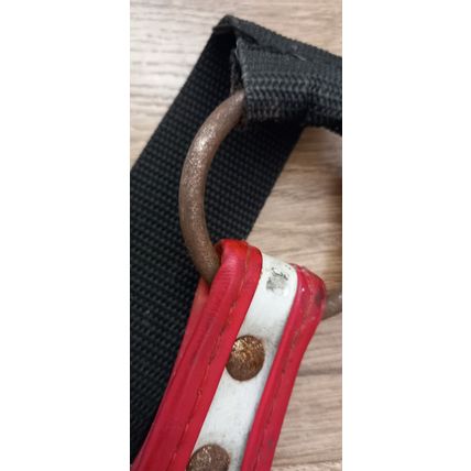 Vintage Wilson Staff Shoulder Strap Leather Retro Red White for Golf Bag