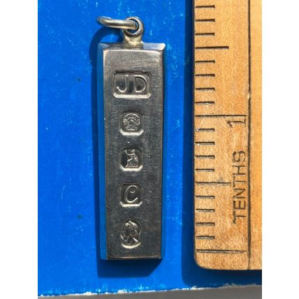 SILVER INGOT, 1 TROY OUNCE. HALLMARKED 1977. SHEFFIELD MINT. SUPER CONDITION.
