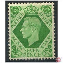 1937 SG471 7d Emerald Green Mounted Mint SG471
