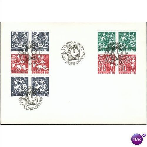 Sweden FDC 1981 - SG 1062-1066 - Fornnordisk Mytologi