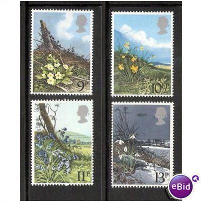 Great Britain 1979 Spring Wild Flowers Unmounted Mint 2 SG 1079-1082 Sc 855-858