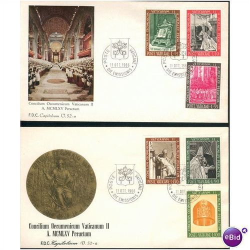 Vatican FDC 1966 - SG 483-488 - Concilium Oecumenicum Vaticanum 11 A. MCMLXV