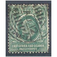 East Africa & Uganda Protectorate 1907 SG35 3c Grey-Green Fine Used .