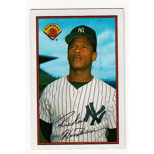 1989 Bowman baseball Rickey Henderson card #181- NM - HOF-Yankees