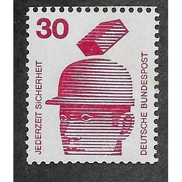 GER 1971 M/M 30pf 'HEALTH AND SAFETY' (EBID53-796)