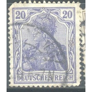Germany 1905 - 20pf ultramarine - "Germania" - used 3