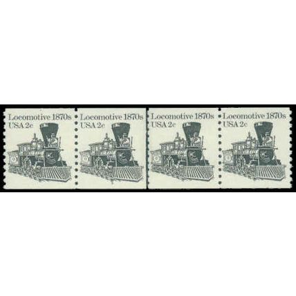 1897A 2c Locomotive Fine MNH Dry Gum PNC 3/4 P0286