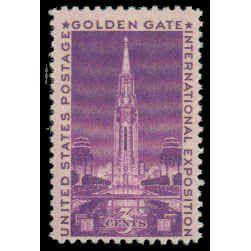 852 3c Golden Gate Expo Fine MNH M08231