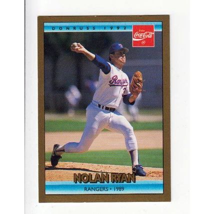 1992 Donruss Coca Cola Nolan Ryan Career Series card #23 - NM-Rangers 1989