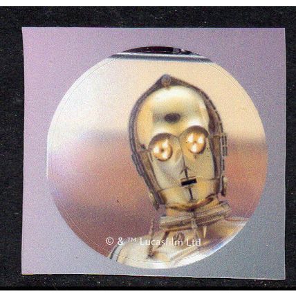 STAR WARS: DISNEY 100 YEARS, USED SELF-ADHESIVE STICKER. 6