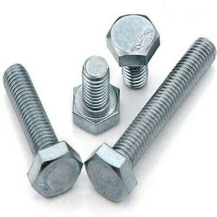 M6 FULLY THREADED SET SCREW GRADE 8.8 ZINC HEXAGON HEAD BOLTS SCREWS