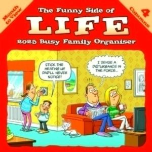 Funny Side of Life Wiro Planner Wall Calendar 2025 by Carousel Calendars