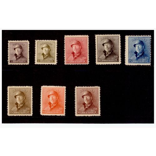 Belgium 1919 - King Albert - Various
