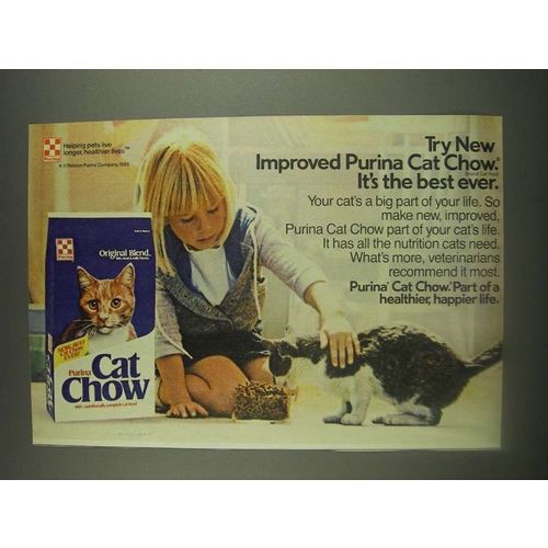 1985 Purina Cat Chow Ad - the Best Ever