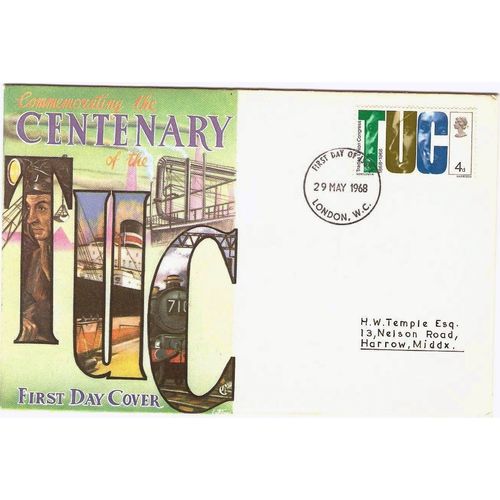 GB 1968 TUC Centenary Special Cover see other listings