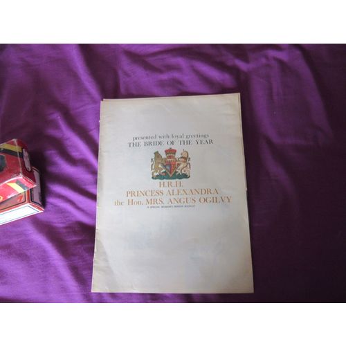 H.R.H. PRINCESS ALEXANDRA wedding 24th April 1963.. Woman's Mirror Booklet