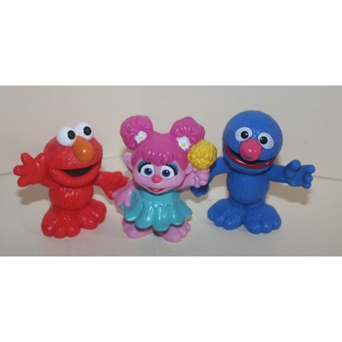 2013 Hasbro Sesame Street Lot of 3 Plastic Play Figures