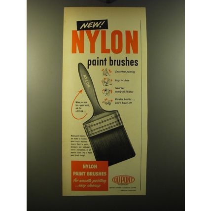 1950 Du Pont Nylon Paint Brushes Ad